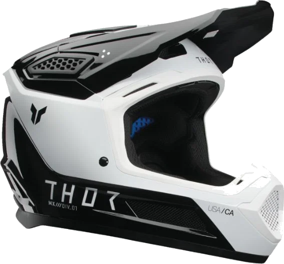 Thor Fleet Storm Motocross Helmet, Black/White