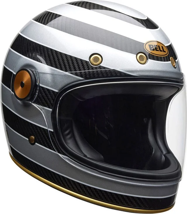 Bell Bullitt GT CRB RSD Temple GL Helmet Black Silver, Black Silver