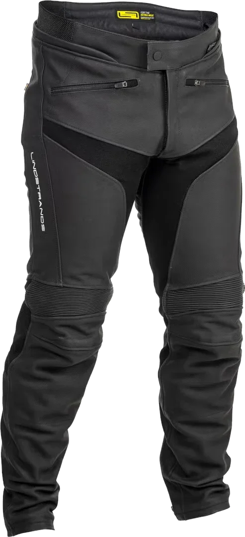 Lindstrands Sanden Motorcycle Leather Pants, black
