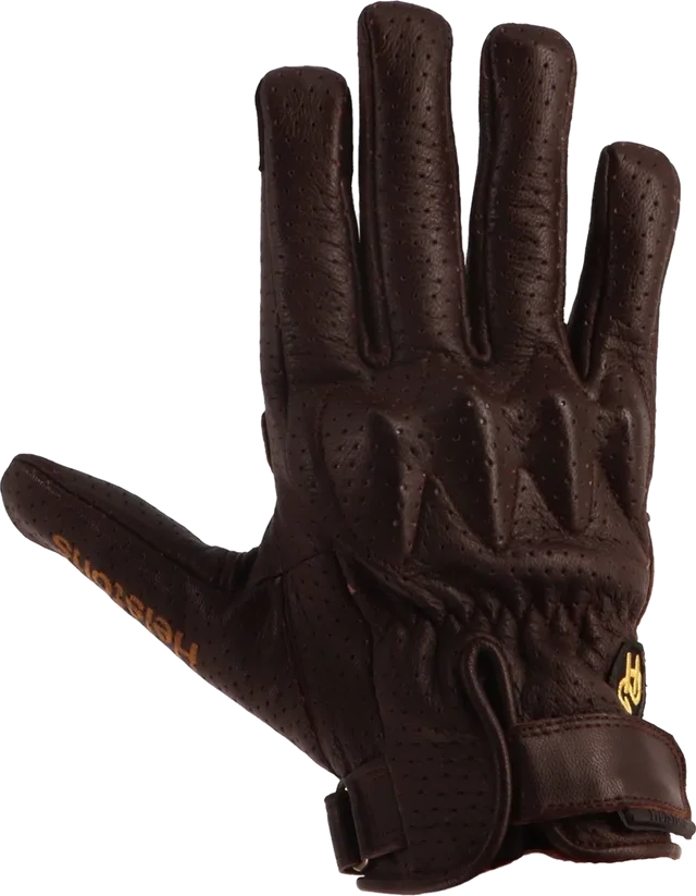 Helstons Wave Air perforated Motorcycle Gloves, black