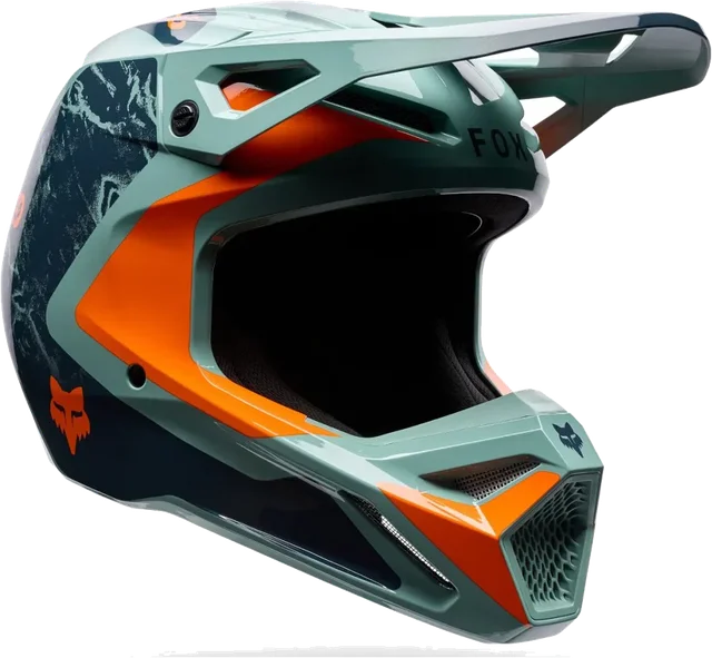 Fox V1 Image Print Helmet Arctic Blue