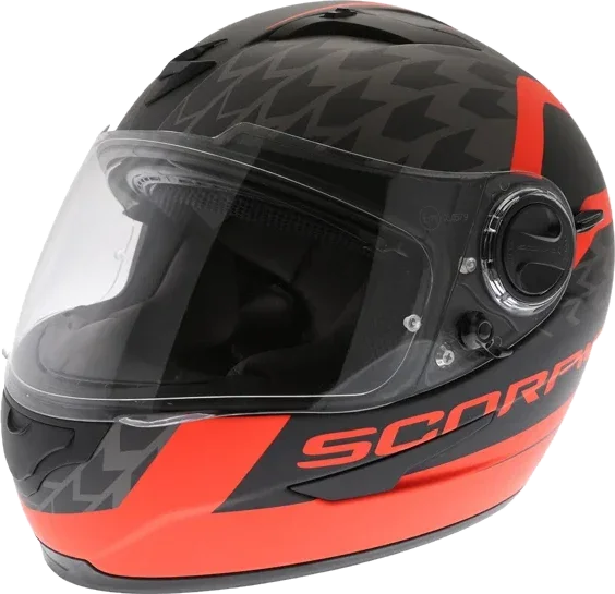 Scorpion EXO 490 Genesis Helmet Black Red, Black / Neon Red