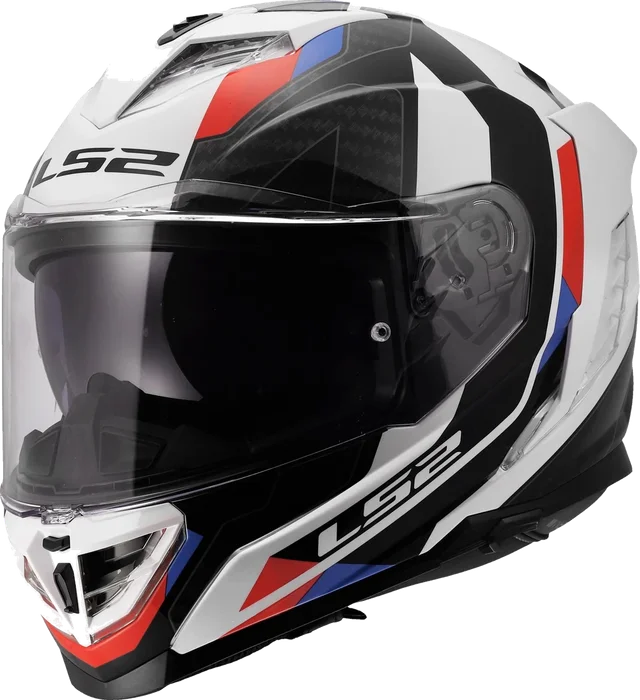 LS2 FF818 Storm III Sporty White / Blue / Red, White/Blue/Red