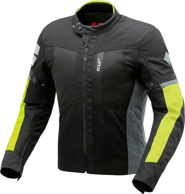 T.UR T-ur Etna Hydroscud® Jacket, Anthracite / Yellow Fluo
