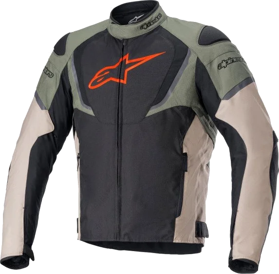 Alpinestars T-Jaws V3 Waterproof Jacket Black Military Green Sand