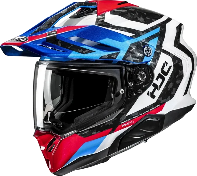 HJC RPHA 60 Dakar MC21 White Red Blue Includes Light Smoke Visor, white blue red