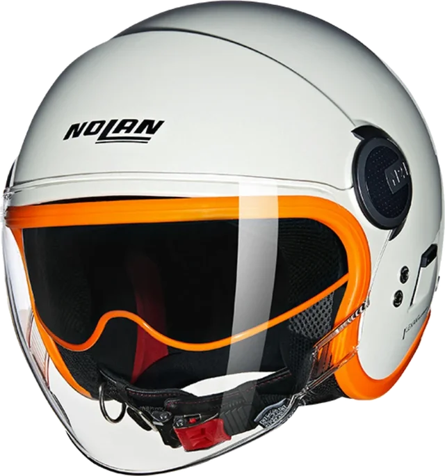 Nolan N21 Visor (ECE-22.06) Ocio 347 - White/Orange, Orange