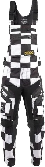 Fasthouse Checkers Motoralls, Black/White