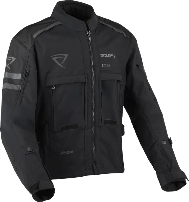 DIFI Blaze Aerotex waterproof Motorcycle Textile Jacket, black