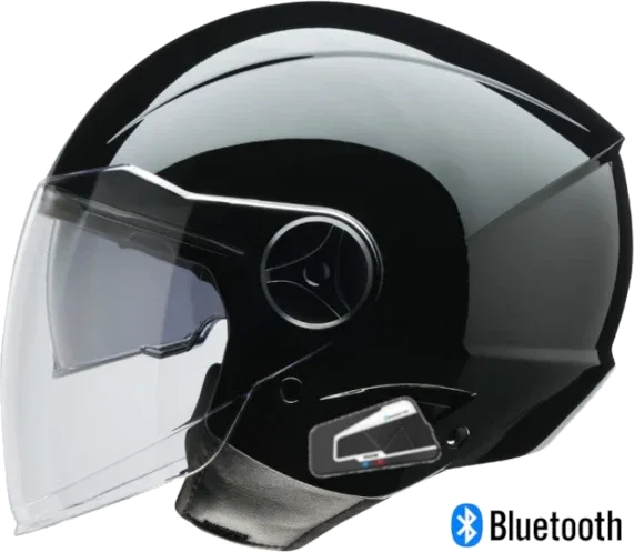 Z1R Scuzzi Bluetooth Helmet Gloss Black
