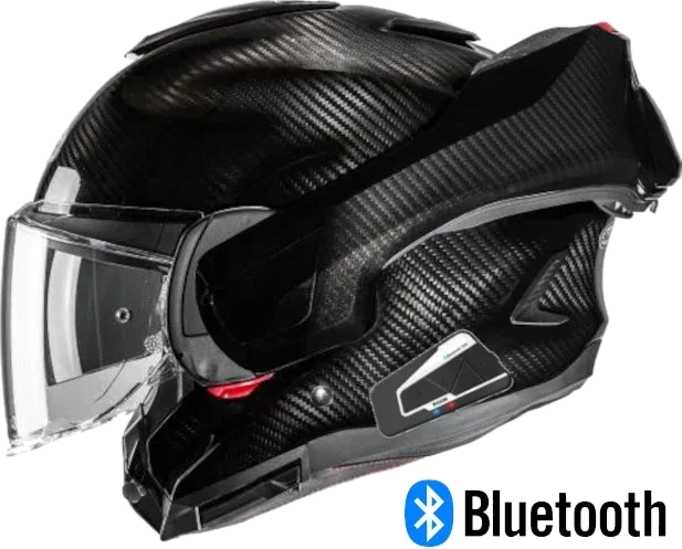 HJC F100 Modular Bluetooth Helmet Carbon