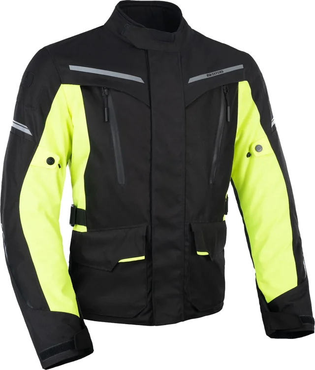 Oxford Clothing Oxford Metro 2.0 Textile Jacket - Black / Fluo, Black / Fluo