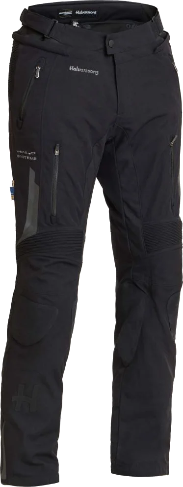 Halvarssons Malung Textile Pants Black, Black Short