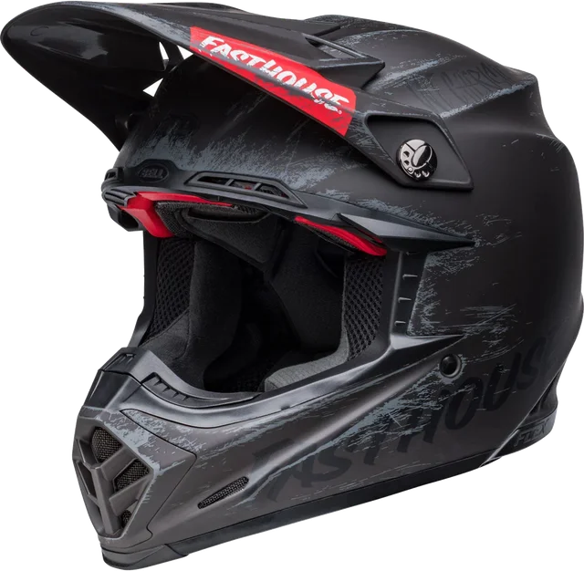 Bell Helmets Bell Moto-9S Flex Fasthouse Mojave Helmet - Closeout, matte black gray