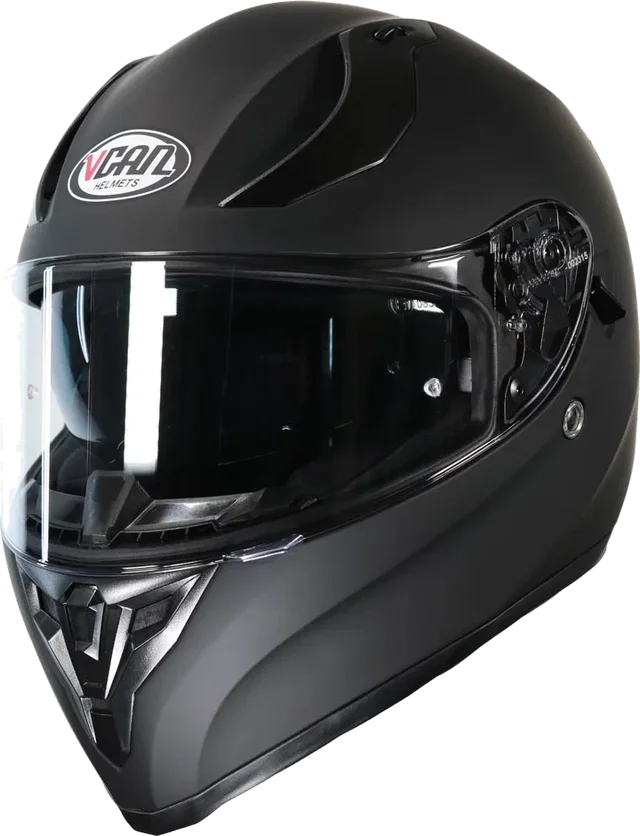 Vcan H128 Helmet Matt Black, Matt Black
