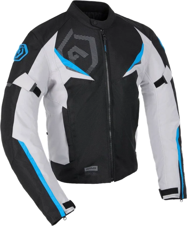ARMR Eyoshi 3.0 Waterproof Jacket Black Light Grey Blue, Black / Light Grey / Blue