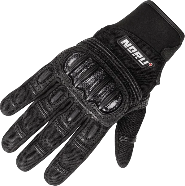 Noru Dokyo Vented Leather/Textile Gloves, Black