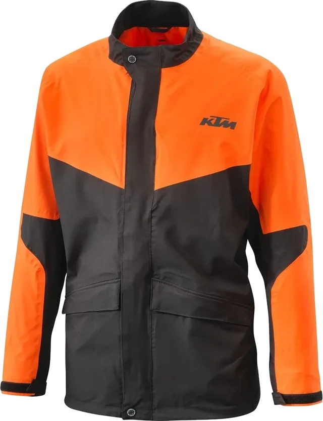 KTM PowerWear 2021 Rain Jacket, Black/Orange