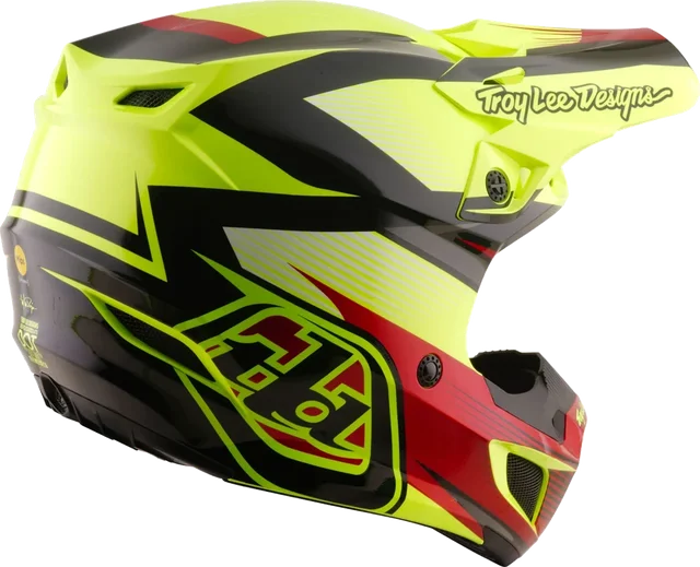Troy Lee Designs SE5 Polycarbonate Helmet Ripper Flo Yellow, flo yellow