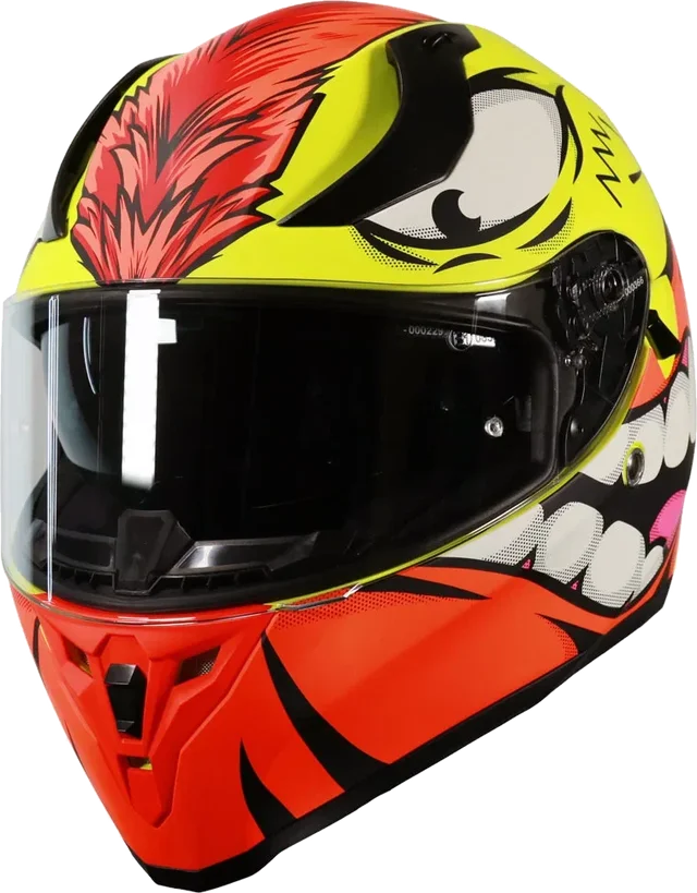 Vcan H128 Mohawk Helmet Yellow, Yellow
