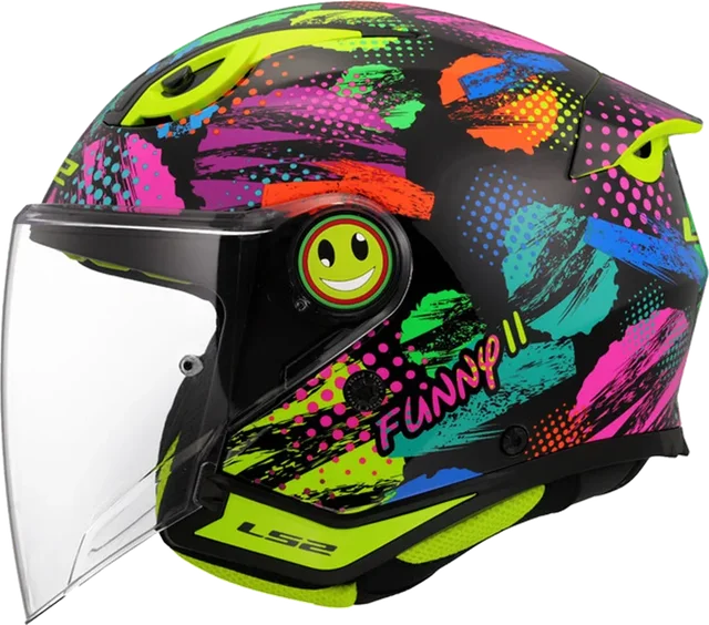 LS2 Funny II Junior Helmet Joy Black Gloss