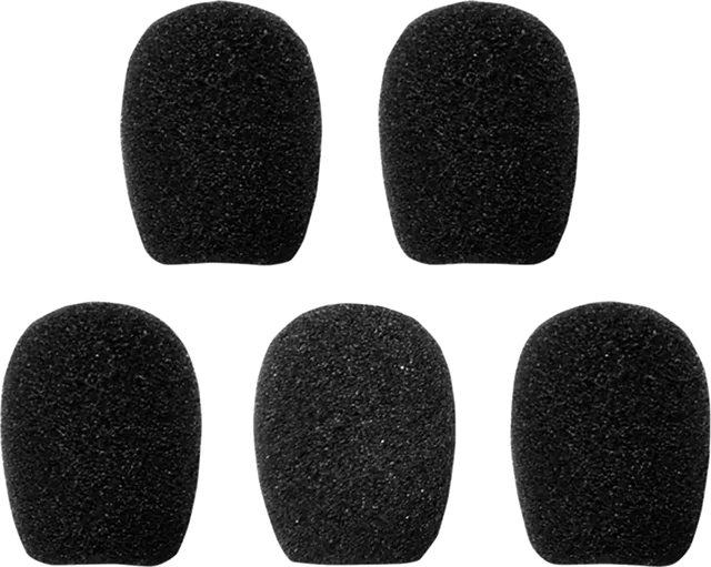 Sena Microphone Sponges 5 Pack Communication Head Set Accessories, black