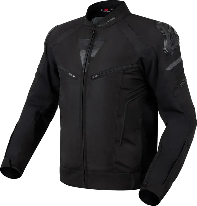 Rebelhorn Vandal waterproof Motorcycle Textile Jacket, black