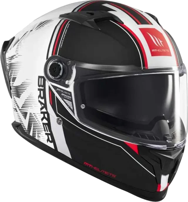 MT Helmets Braker SV Charm Full Face Helmet, Black Matt