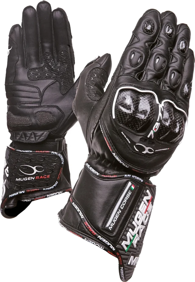 MUGENRACE Bornew Black White Red Gloves, black