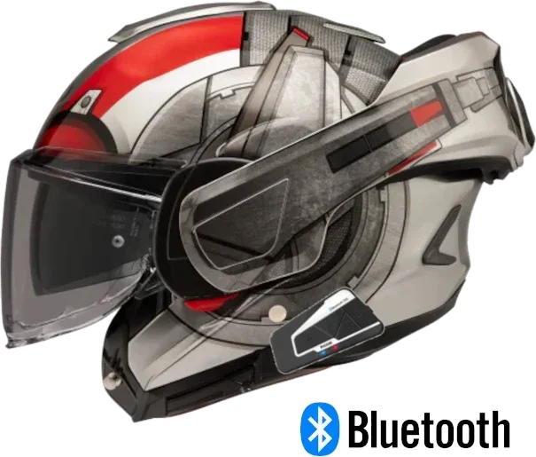 HJC F100 Modular Bluetooth Helmet Ant Man