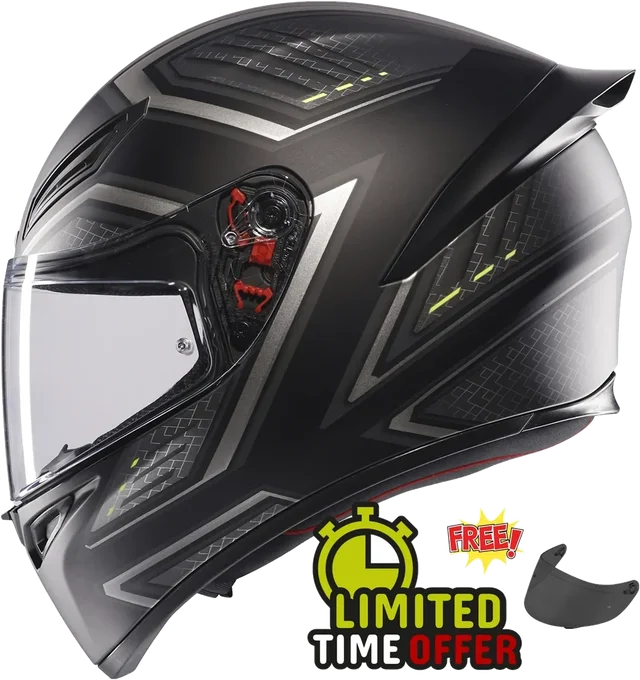 AGV K1-S Sling Black/Grey - Free Dark Visor