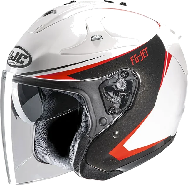 HJC FG-Jet Helmet Balin MC1 Black/White/Red Gloss