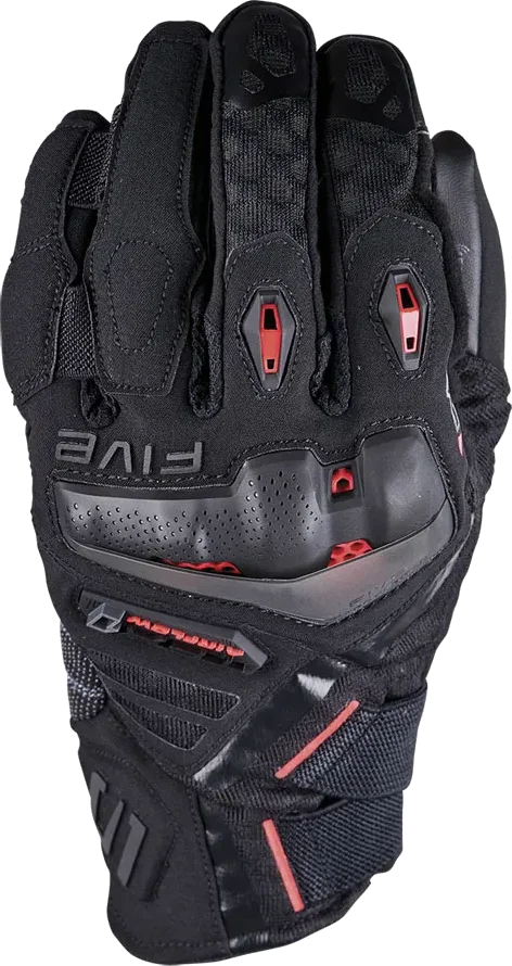 Five Tfx1 Airflow Summer Gloves, Black / Fluo Red
