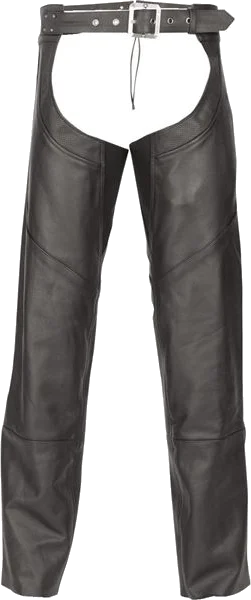 Highway 21 Maverick Leather Chaps, Black