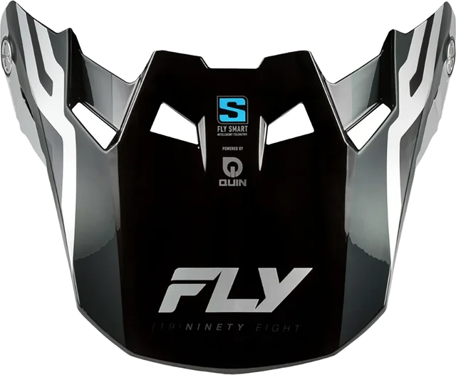 Fly Racing Formula S Carbon Byte Visor Helmet Accessories, black carbon grey silver