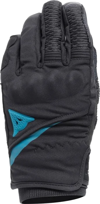 Dainese Womens Trento D-Dry Thermal Gloves, Black/Ocean Depths