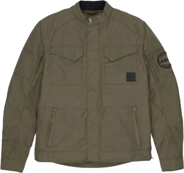 Indian Harrison CE Wax Jacket, Khaki