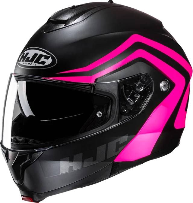 HJC C91N Nepos Flip Front Helmet - Pink / Black, pink