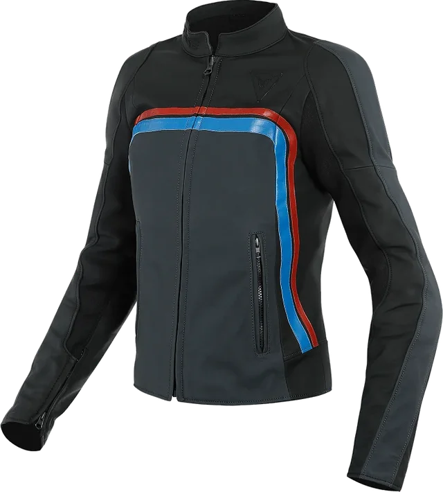 DAINESE LOLA 3 LADY LEATHER..., Black-Ebony-Red-Blue