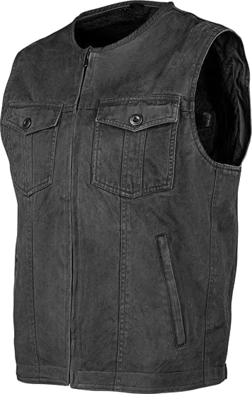 Joe Rocket Mission Waxed Canvas Vest, black