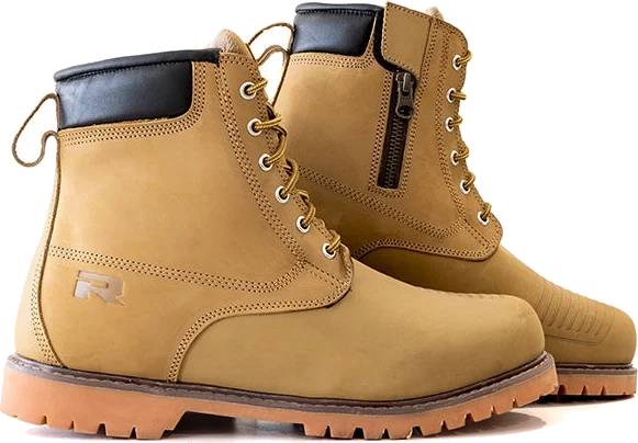 Richa Calgary Leather Boots - Tan, Yellow