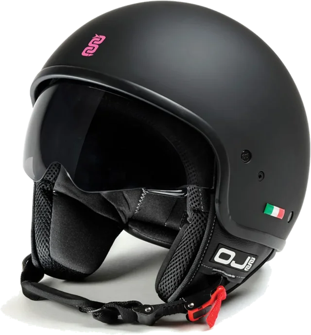 OJ Foglia Helmet Black/Fuchsia Matt