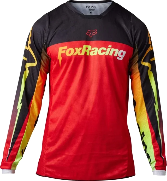 Fox Racing 180 Statk Jersey (Closeout), flo red