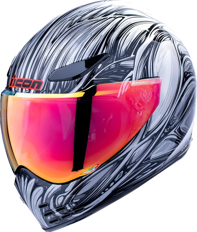 Icon Domain Nouveau Helmet CLOSEOUT, silver