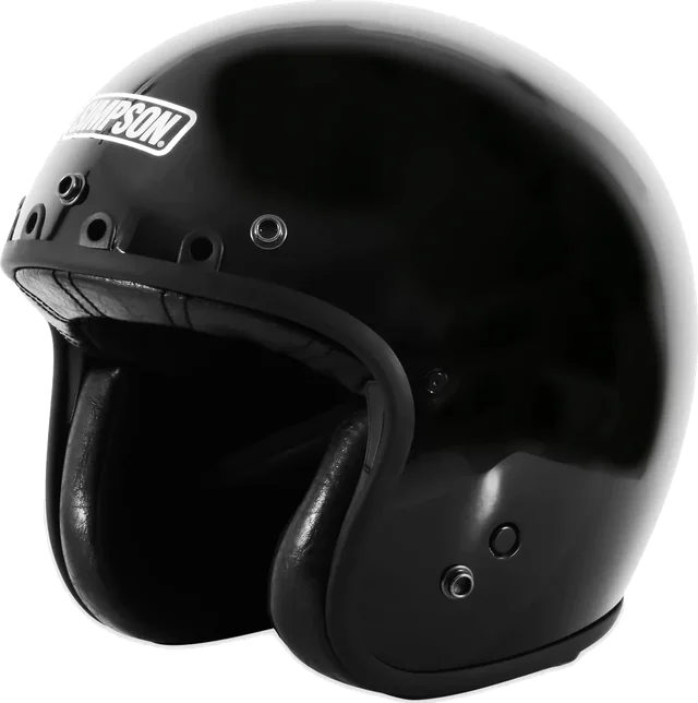 Simpson Chopper Solid Adult Cruiser Helmets, black