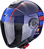 Scorpion Exo City 2 Fc Barcelona Helmet Blue, Blue/Red
