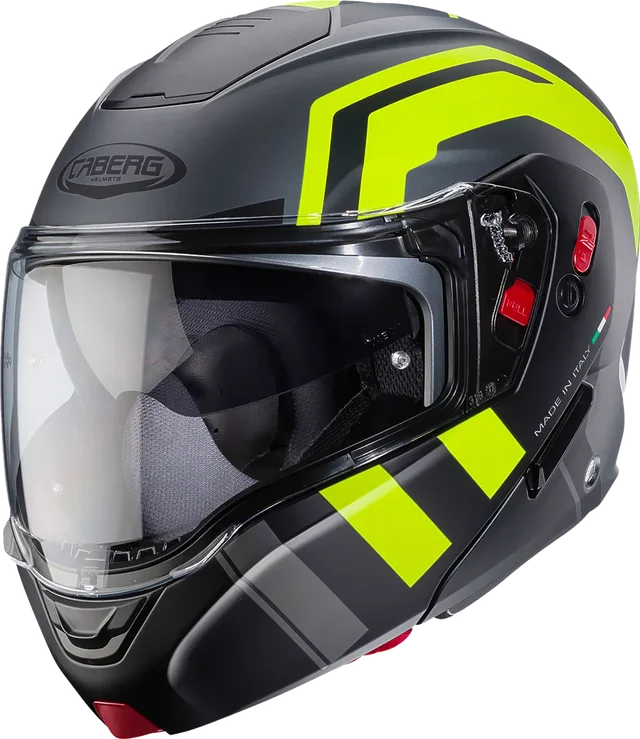 Caberg Horus X - Matt Gun / Yellow Fluo / Black, Matt Gun / Yellow Fluo / Black