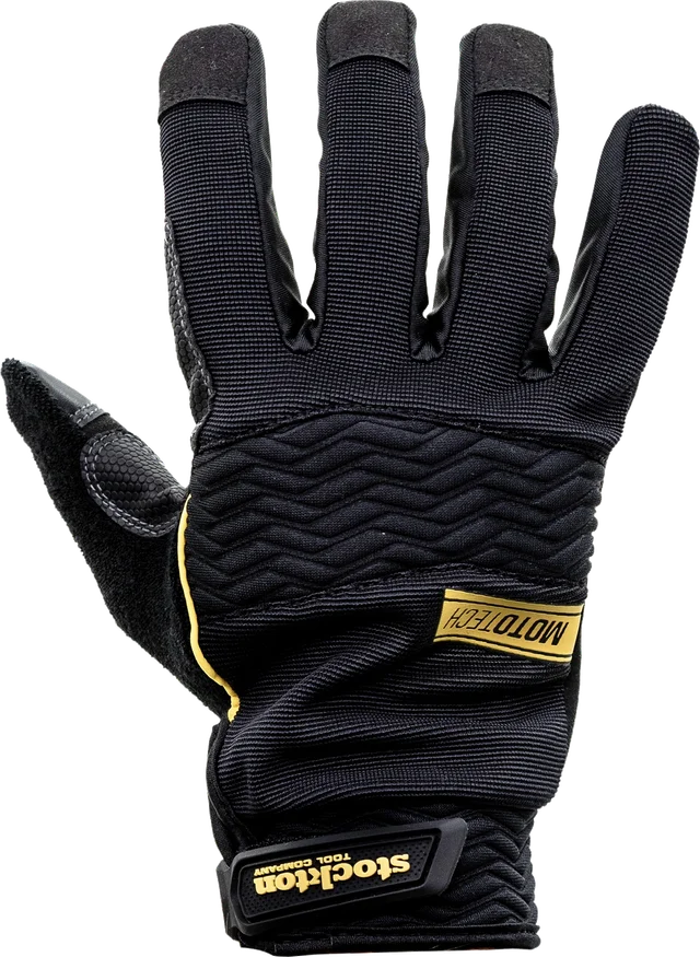 Stockton Mototech Gloves, Black