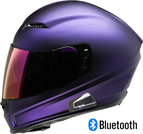 Z1R Jackal Bluetooth Helmet Satin Purple