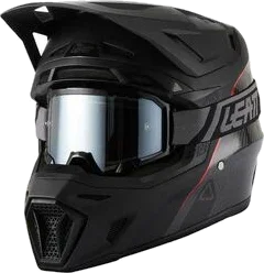 Leatt 9.5 FIM CARBON AVEC MASQUE 2027, Carbone